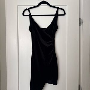 Forever 21 Black Asymmetrical Dress